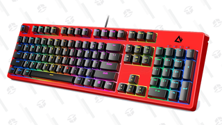 Get This Slick, Red Aukey Mechanical Keyboard for $45